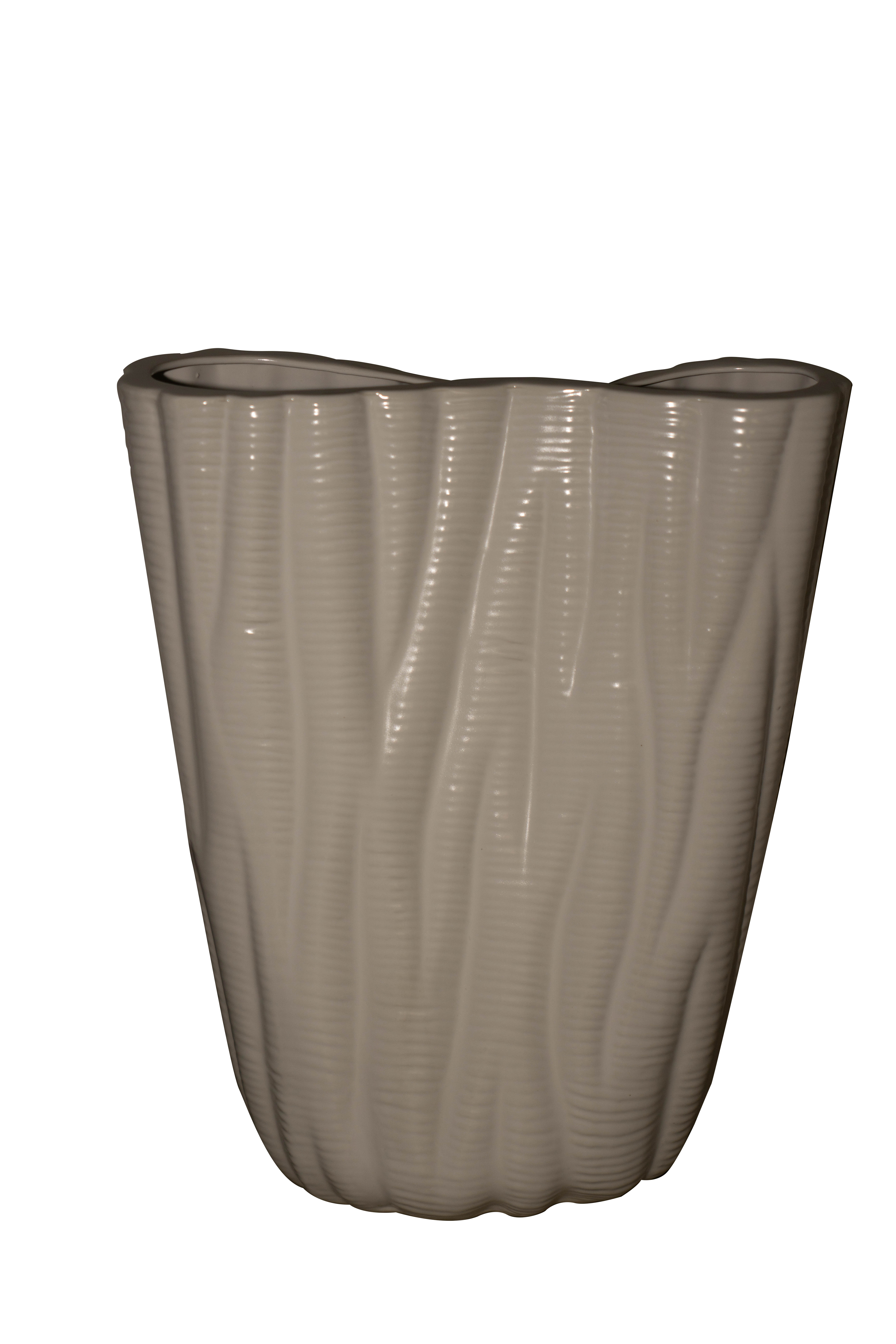 Cura Glossy White Vase - Big