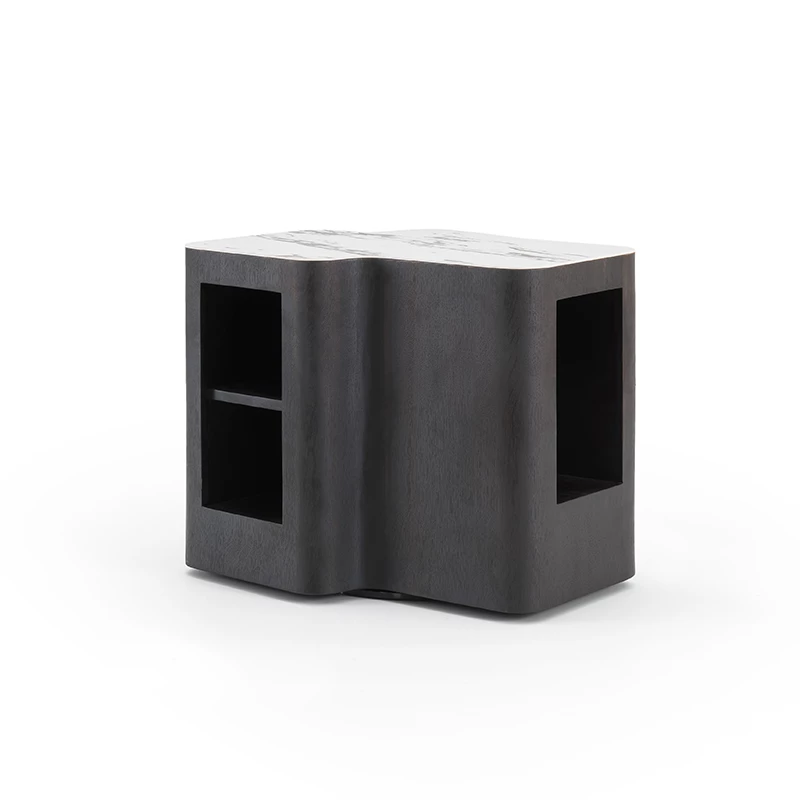 Reeve Nightstand - Smoke Black