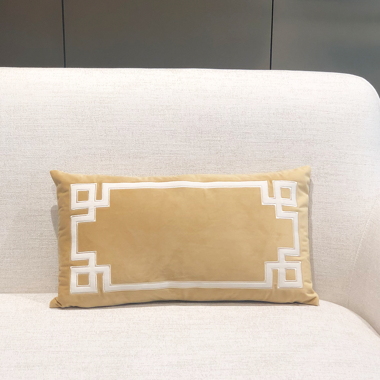 Shanghai Links 28*50cm Cushion-Light Brown