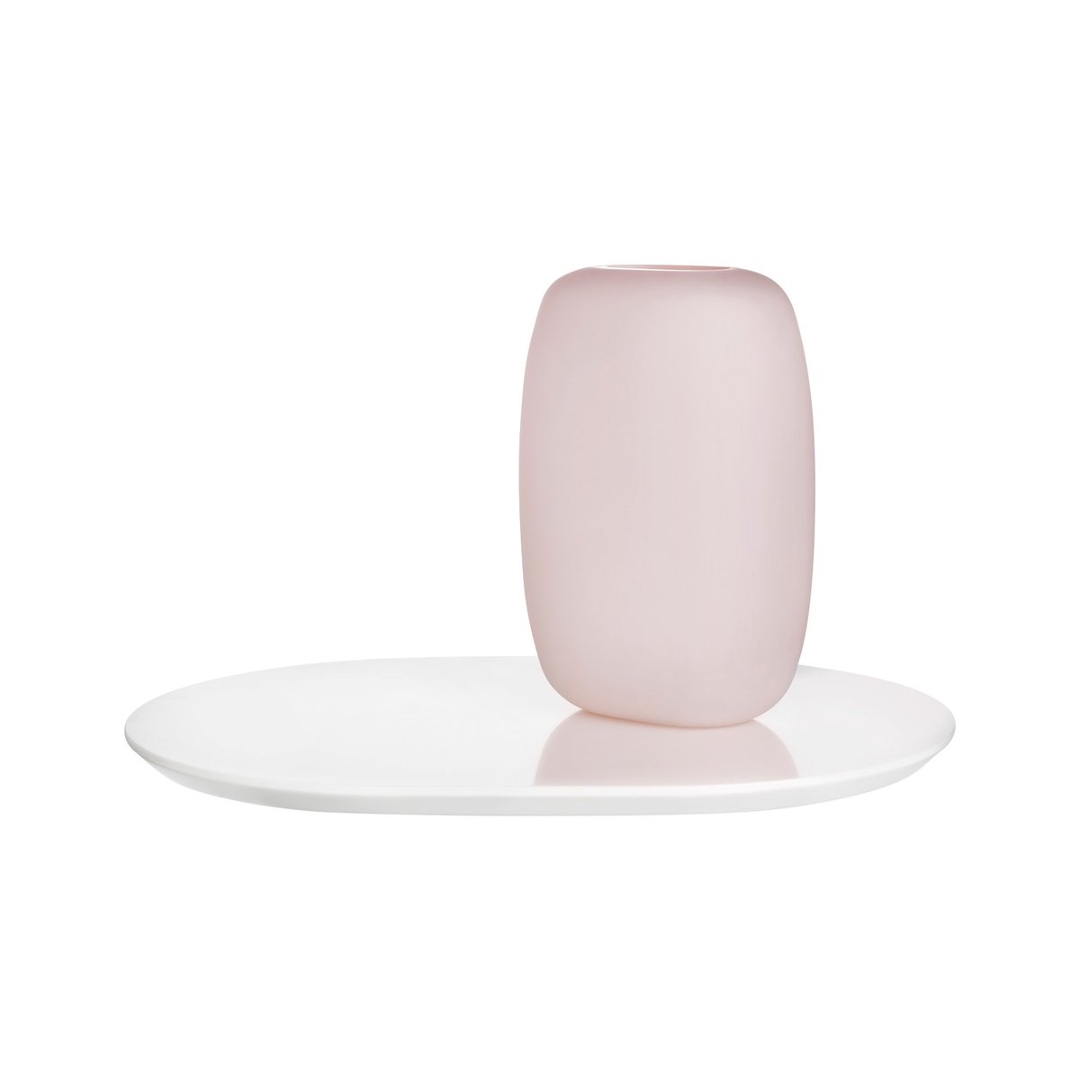Zivi Vase (M) - Opal Pink/Glossy White
