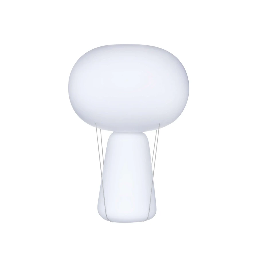 Blow Table Lamp White Base with Opal Top
