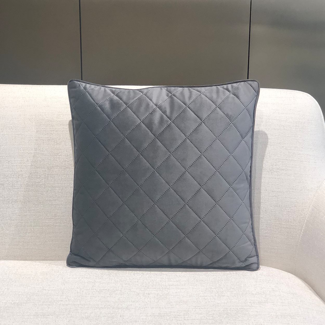 Argyle 45*45cm Cushion-Grey 