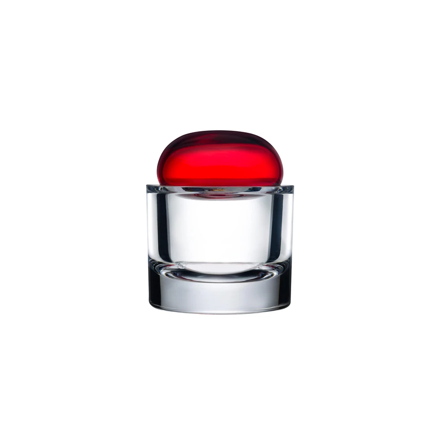Ecrin Lidded Vessel 94mm Small-Red
