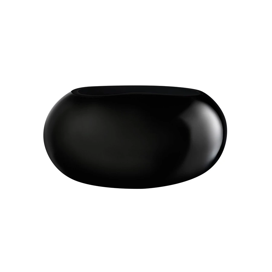 Satin Vase Small - Black
