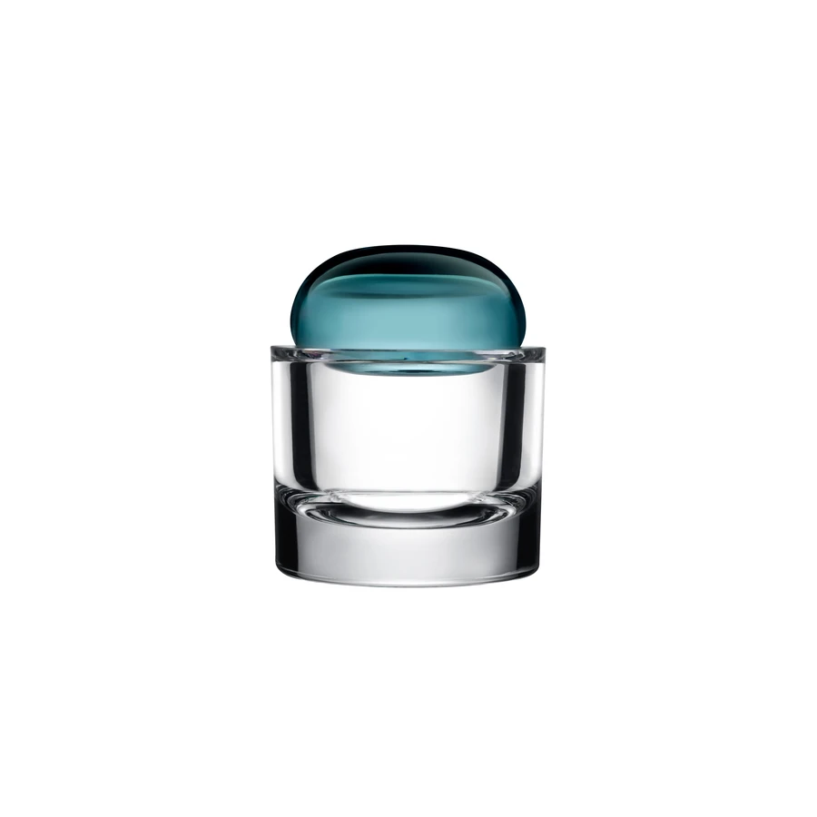 Ecrin Lidded Vessel 94mm Small-Petroleum Green