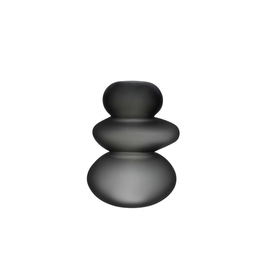 Cairn Candle Holder Small - Smoke Grey