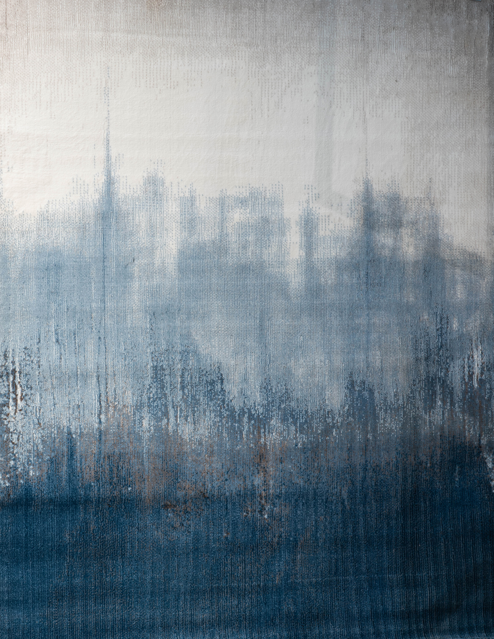 Stark Bluish Textured Rug160*230cm