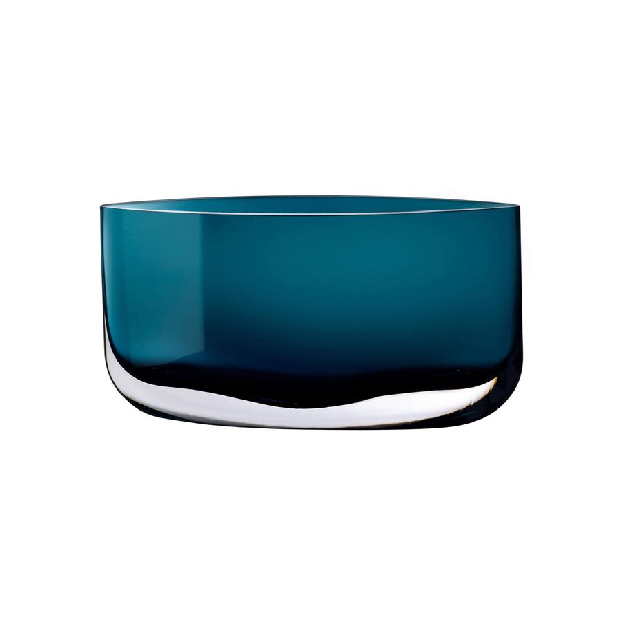 Blade Vase 200mm Wide - Petroleum Green